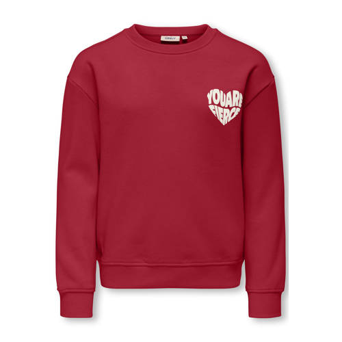 KIDS ONLY GIRL sweater rood Backprint - maat 146/152 afbeelding