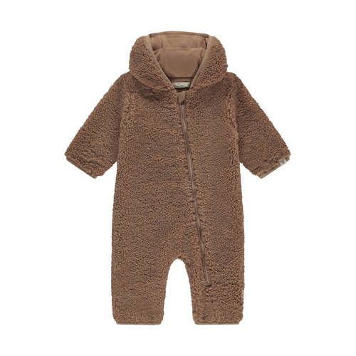 A Tiny Story teddy babypak bruin Jas Effen - maat 62 afbeelding