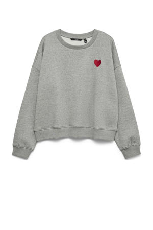sweater grijs melange