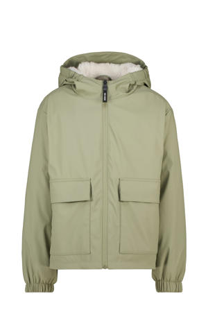regenjas winter groen