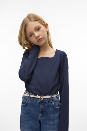 blousetop donkerblauw