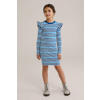 WE Fashion korte jurk blauw