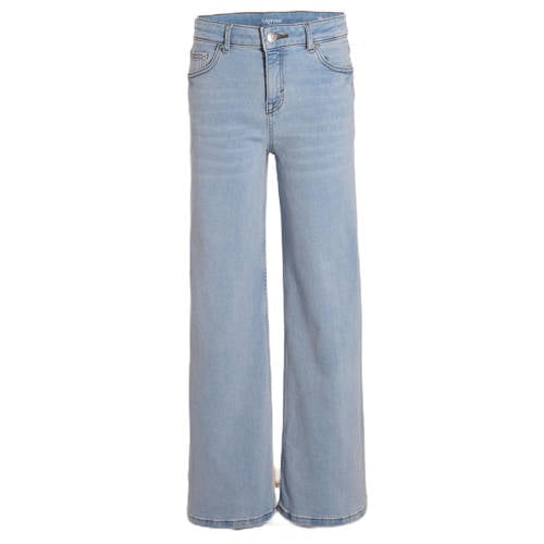 Anytime wide leg jeans light blue denim Blauw Effen - maat 104 afbeelding