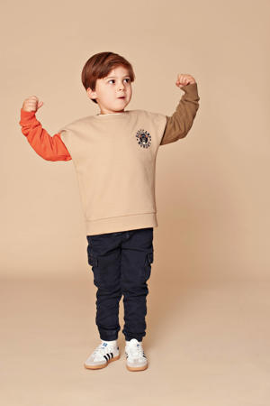 regular casual broek donkerblauw