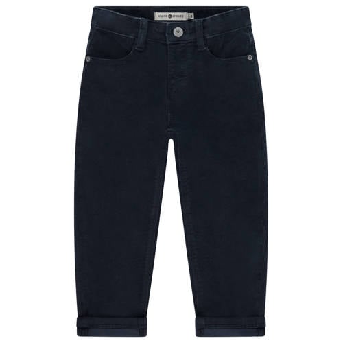 Stains&Stories loose fit loose fit jeans dark blue denim Blauw Jongens Stretchdenim - maat 116 afbeelding