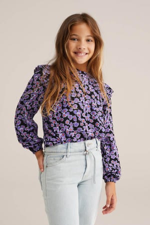 blousetop donkerblauw