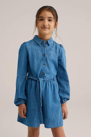 denim spijkerjurk dark blue denim