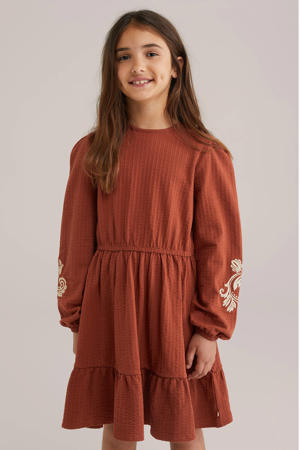 korte jurk bruin