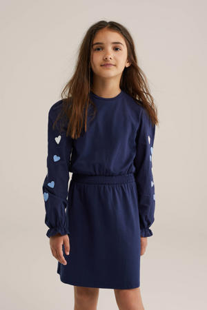 korte jurk donkerblauw