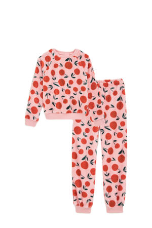 pyjamaset fleece roze