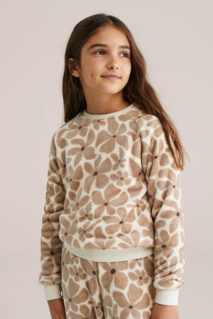 pyjamaset fleece beige