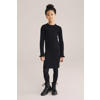 WE Fashion midi jurk rib gebreid zwart