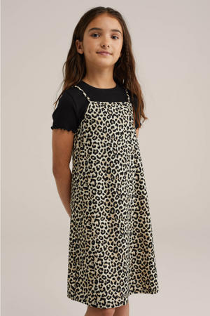 overgooier zomerjurk beige