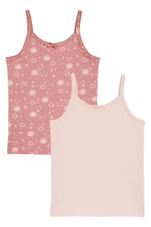 hemd - set van 2 lichtroze/roze