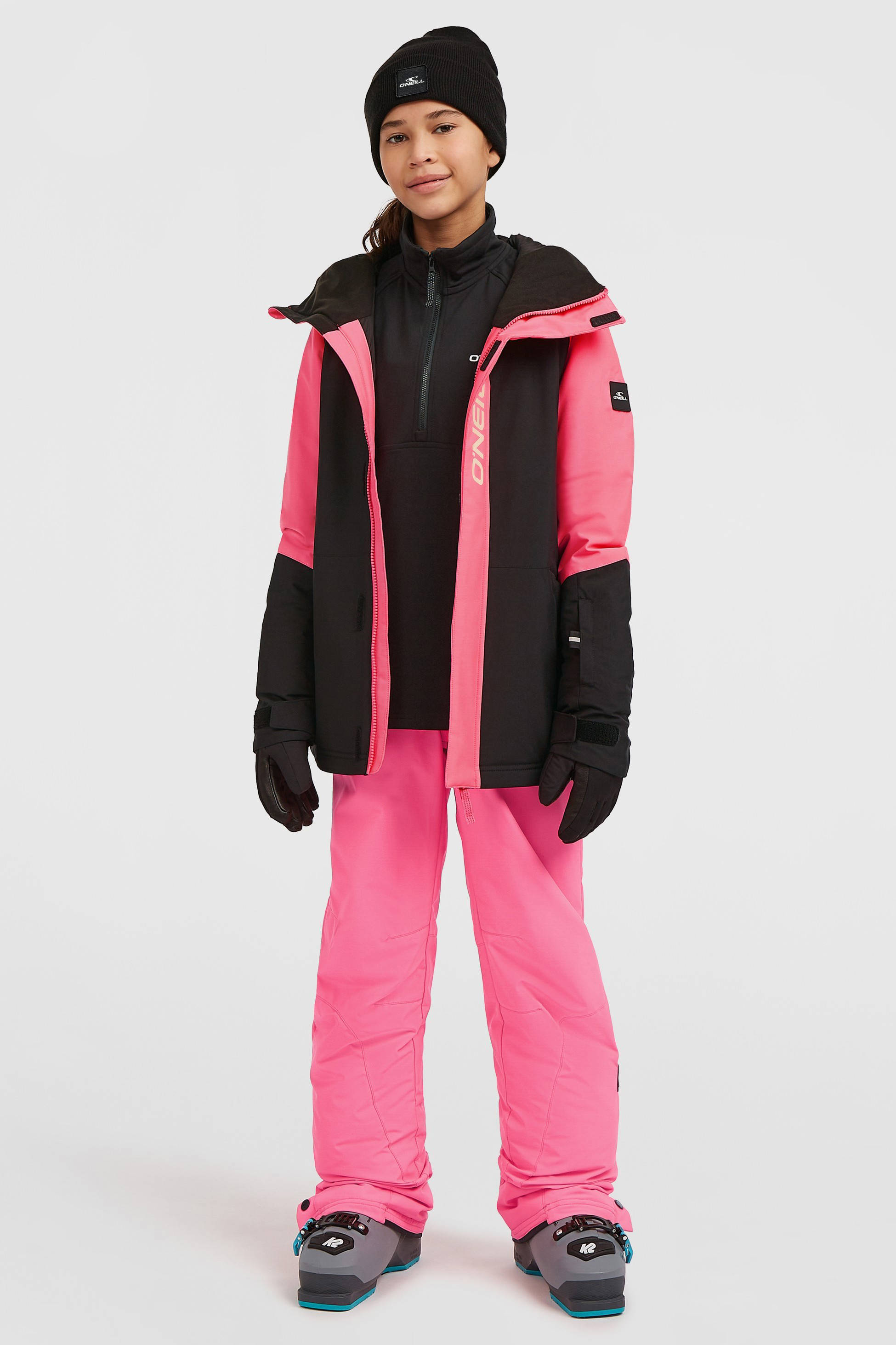 O'NEILL スキーウェア Mサイズ 黒/ピンク O'Neill ski-jas FWC'Play zwart/roze | kleertjes.com