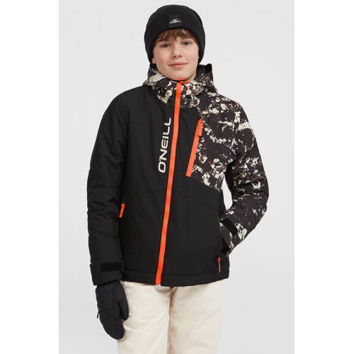 O'Neill ski-jas FWC'Cruz Block zwart/beige Skijack Jongens Polyester Capuchon - maat 164 afbeelding