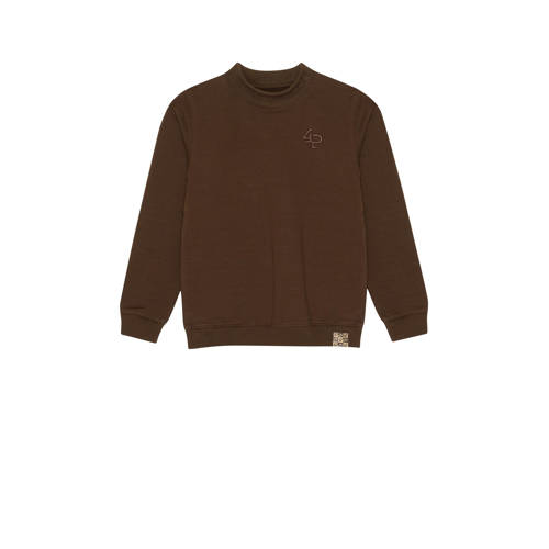 4PRESIDENT sweater met backprint bruin Backprint - maat 98 afbeelding