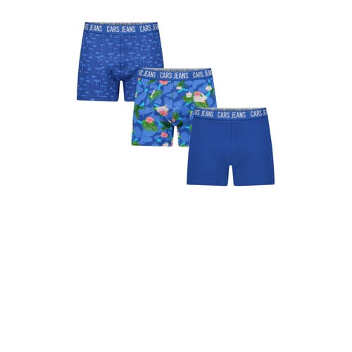 Cars boxershort - set van 3 blauw Jongens Stretchkatoen All over print - maat 140 afbeelding