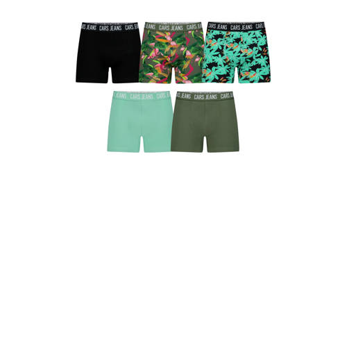 Cars boxershort - set van 5 groen/zwart Jongens Stretchkatoen All over print - maat 116 afbeelding