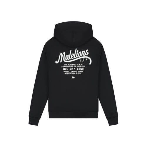 Malelions hoodie met backprint zwart Sweater Backprint - maat 164 afbeelding