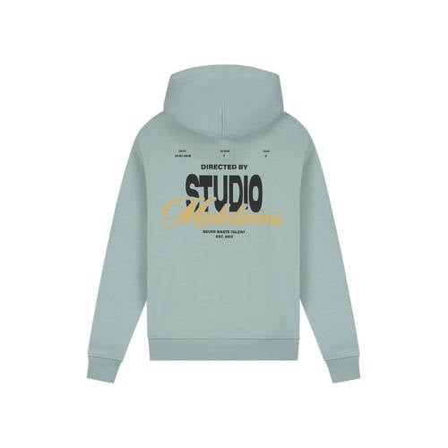 Malelions hoodie met backprint lichtblauw Sweater Backprint - maat 152 afbeelding