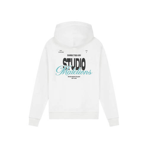 Malelions hoodie met backprint wit Sweater Backprint - maat 164 afbeelding