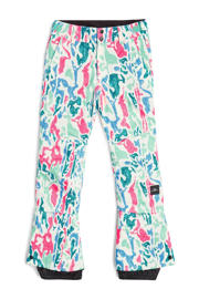 thumbnail: Wit, blauw en roze meisjes O'Neill skibroek FWC'Cruz van polyester met regular fit en effen