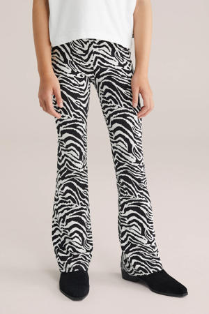 flared broek zwart