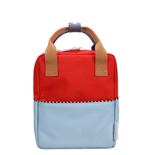 Sticky Lemon rugzak Small Colourblocking Wonders rood/lichtblauw Multi Jongens/Meisjes Polyester afbeelding