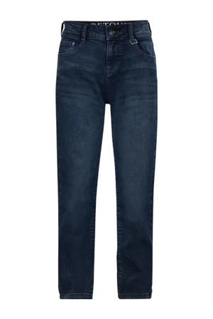 relaxed loose fit jeans dark blue denim