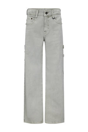 loose fit straight leg jeans groen
