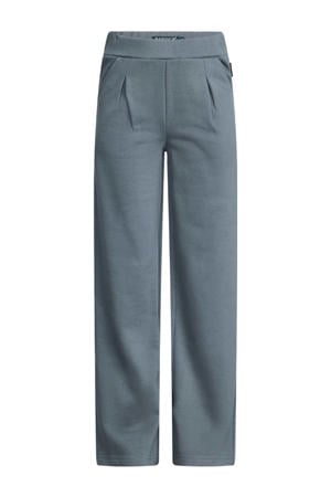 wide leg casual broek grijs