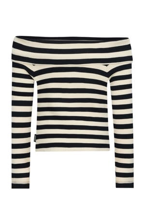 off shoulder top zwart