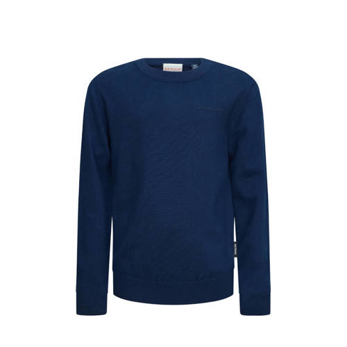 Retour Jeans sweater donkerblauw Jongens Katoen Ronde hals Effen - maat 122/128 afbeelding