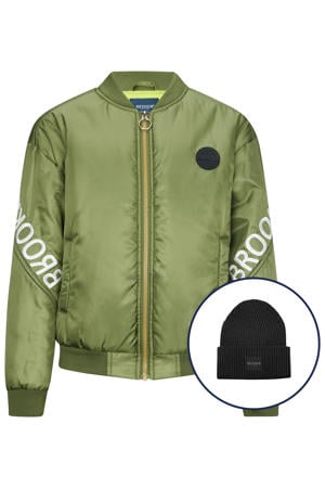 bomberjack groen + muts