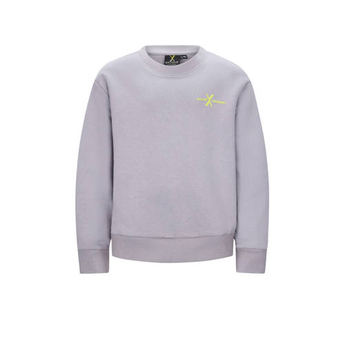 Retour Performance sweater grijs Jongens Katoen Ronde hals Backprint - maat 110 afbeelding