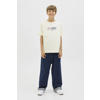 JACK & JONES JUNIOR T-shirt ecru