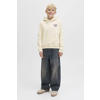 JACK & JONES JUNIOR hoodie met backprint ecru