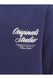thumbnail: JACK & JONES JUNIOR hoodie met backprint donkerblauw