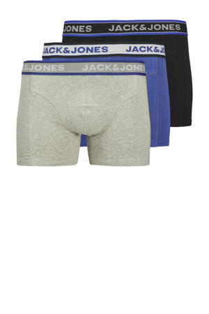   boxershort - set van 3 grijs melange/blauw/zwart