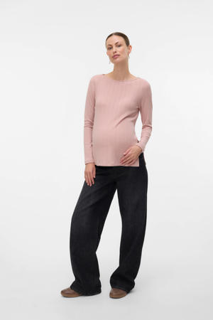 zwangerschaps- en voedings top beige