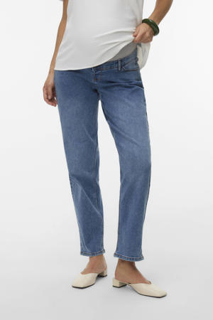 high waist zwangerschaps slim fit jeans medium blue denim