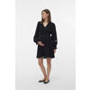 VERO MODA MATERNITY zwangerschaps midi jurk zwart