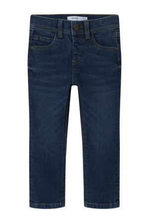 slim fit jeans dark blue denim