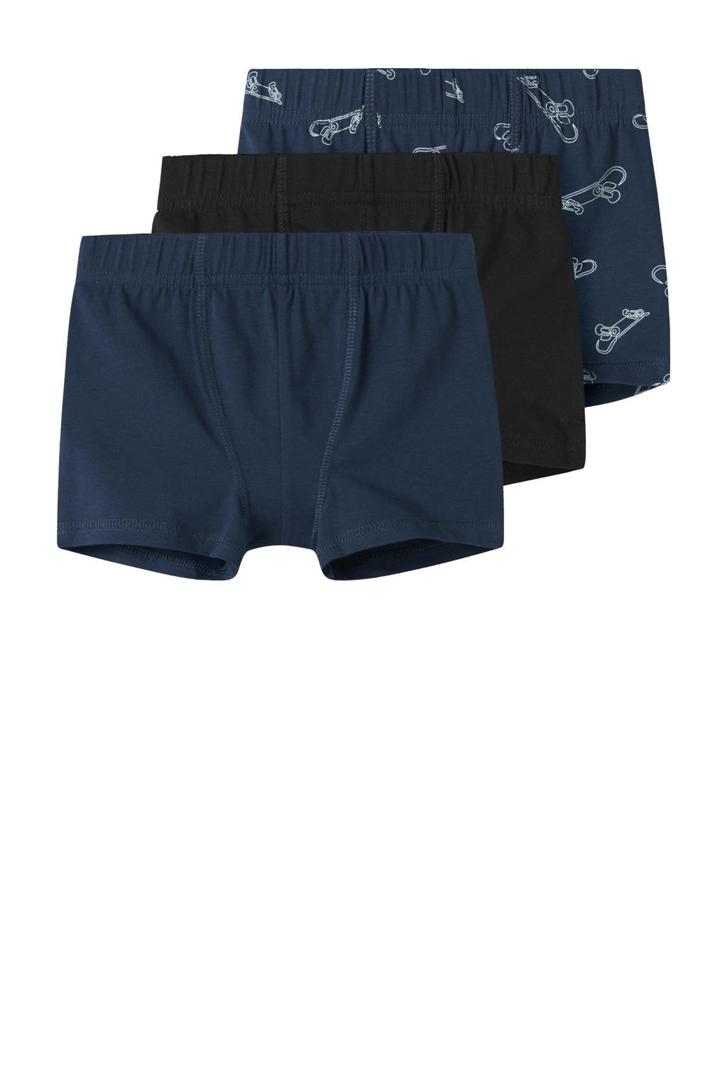 NAME IT MINI   boxershort - set van 3 donkerblauw/zwart