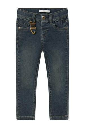 slim fit jeans vintage dark blue denim
