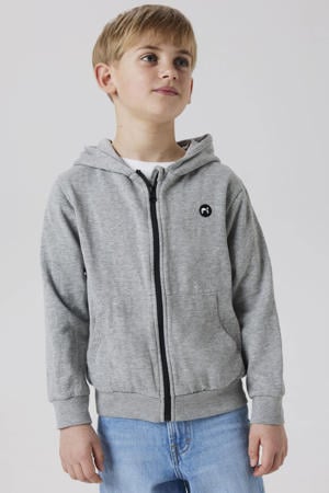 sweatvest grijs melange
