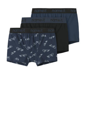   boxershort - set van 3 donkerblauw/zwart