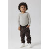 NAME IT MINI regular cargobroek donkerbruin