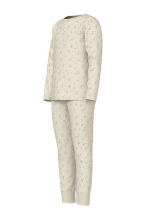 pyjama NKFNIGHTSET FLOWER ecru